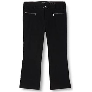 Betty Barclay Pantalon Slim Zippé Femme, Noir, 44