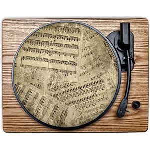 Slipmat Rubberen platenspeler ""Musical Papyrus"", 30,5 cm