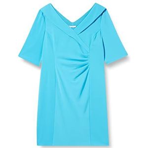 Gina Bacconi Dames Stretch Crepe Jurk Cocktailjurk Dames, Zomerturquoise