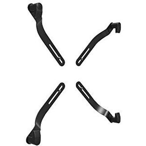 DIGITUS VESA-adapter 75 x 75, 100 x 100, voor schermen zonder VESA-registratie, tot 8 kg, tot 30 inch, zwart, 25 x 22 x 6,3 cm