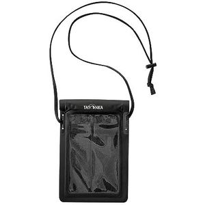Tatonka WP Neck Pouch waterdichte telefoonhoes met koord, nekband en transparant venster voor touchscreen IPX7, 21 x 14 cm, zwart