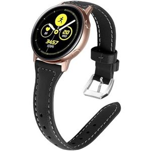 Coholl Bracelet fin en cuir compatible avec Samsung Galaxy Watch/Garmin Watch/Amazfit/Huawei, 20 mm 22 mm Quick Release Bracelet de montre de rechange pour femme, 20mm