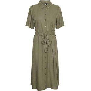 Pcpia Noos Robe midi 2/4, Vert lichen, S