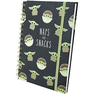 A5 Spirales Notebook - Star Wars: The Mandalorian (Snacks and Naps)