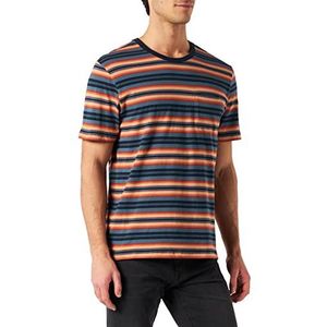 Hurley M Steamer Stripe Ss Pkt overhemd voor heren, Armory Navy