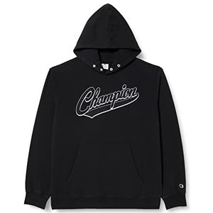 Champion Sweatshirt met capuchon voor heren, zwart, maat M, zwart.