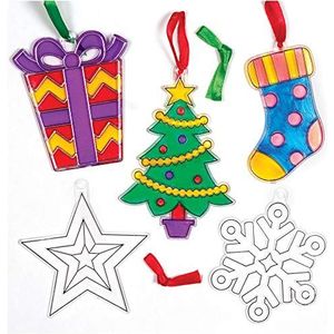 Baker Ross Zonnevanger kerstdecoraties (10 stuks) – feestelijk knutselen voor kinderen AT294