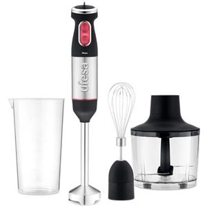 Ufesa Moon Max handmixer, 1000 W, turbofunctie, 4 messen, ergonomisch design en spatwaterdicht, inclusief accessoires, BPA-vrij.