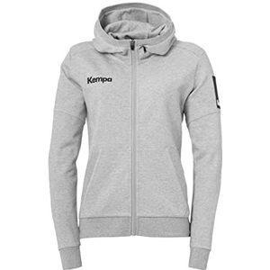 Kempa Status Hood Jacket Women Melange Standard Damesjas, grijs, melange