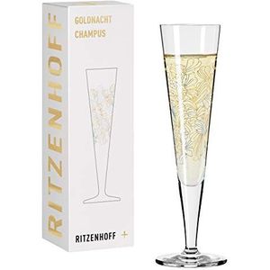 RITZENHOFF 1078279 champagneglas 200 ml - Goldnacht serie nr. 9 - elegant designstuk met echt goud - Made in Germany