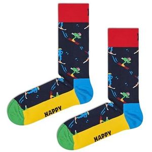 Happy Socks Heren skisokken, meerkleurig (meerkleurig 650), maat 41-46, meerkleurig (meerkleurig 650), 41-44 EU, Veelkleurig (Multicolor 650)