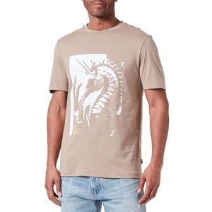 BOSS Te_ Sea_Horse T-Shirt Homme, Open Brown246, M