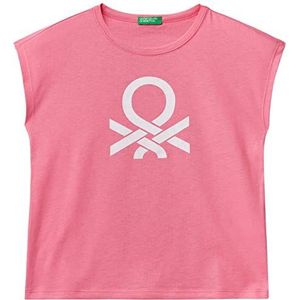 United Colors of Benetton T-shirt voor meisjes en meisjes, fuchsia 902, 150, Fuchsia 902