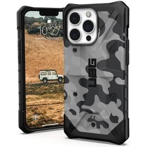 Urban Armor Gear Pathfinder Case compatibel met Apple iPhone 13 Pro [draadloos opladen, valbescherming volgens militaire normen, ultradunne bumper] Midnight Camo