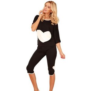 Kalimo Vigo-Black-XL pyjama voor dames, zwart, maat XL, zwart.