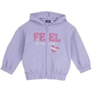 Chicco Sweat à capuche léger avec fermeture éclair à manches longues pour filles et filles, Lilas moyen, 8 ans