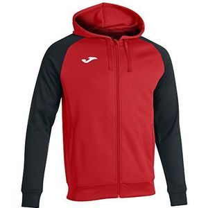 Joma Academy Iv Sweatshirt met capuchon voor heren, Rood/Zwart