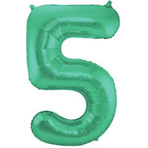 Folat - Vuurballon, mat, metallic, groen, aantal 5-86 cm