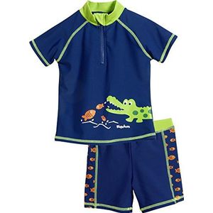Playshoes jongens zwempak met UV-bescherming, krokodil, Blauw (Navy 11)