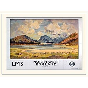 Pyramid International North West Engeland (1) - Souvenir print 30 x 40 cm, papier, meerkleurig, 30 x 40 x 1,3 cm