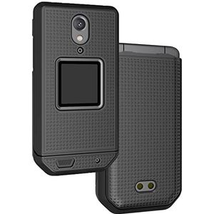Nakedcellphone CAT S22 Flip Phone Case, Slim Hard Protective Case Cover - Zwart