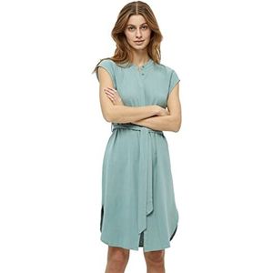 Desires Belis-Robe Chemise à Manches Courtes Demi-mollet Femme, Vert (3006 Lichen Mint), M