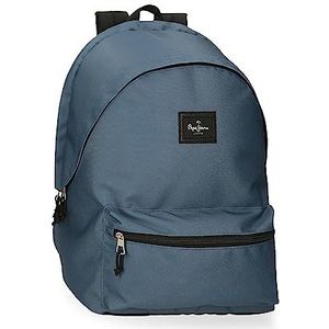 Pepe Jeans Aris Bagage - Boodschappentas voor kinderen, Blauw, Dubbele laptoprugzak