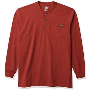 Dickies Henley overhemd voor heren, Bruin