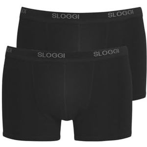 Sloggi Basic Shorts 2p boxershorts voor heren (2 stuks), zwart.