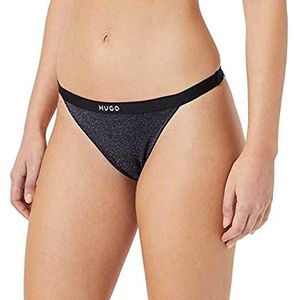 HUGO Lurex dames brief zwart 1, S, Zwart 1