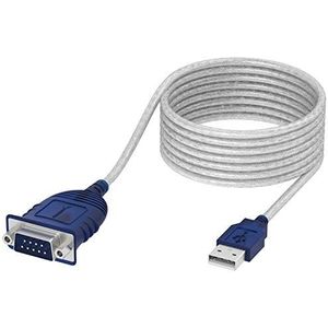 SABRENT USB naar seriële adapter (3 m) USB naar RS232 seriële kabel, DB-9 converter kabel (9-pin) Prolific chipset compatibel voor Windows, Mac OS X 10.6 en hoger, Linux 2.4 en hoger. (CB-9PTF)