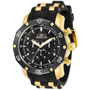 Invicta Pro Diver 30080 Quartz herenhorloge - 50 mm, zwart, riem, Schwarz., riem