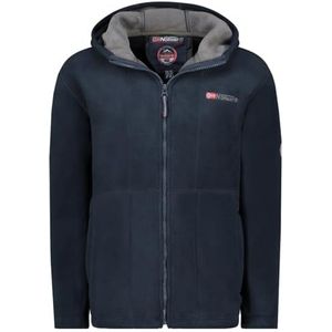 Geographical Norway Torleon Men Hood Fleece voor heren, Marineblauw donkergrijs, S