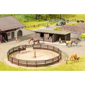 NOCH 66717 Micro-Motion paardrijden met paarden boxen kleurrijk