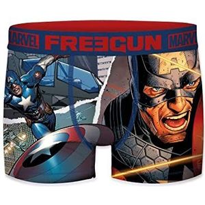 FREEGUN Marvel Captain America boxershorts voor jongens en kinderen, pet