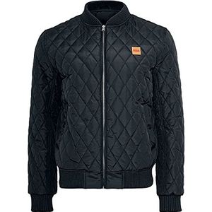 Urban Classics Diamond Quilt nylon jas heren (1 stuk), zwart.