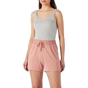 Koton Broek met elastische tailleband Shorts, Light Pink (BLS), S Vrouwe, Light Pink (Bls), S, lichtroze (lichtroze)