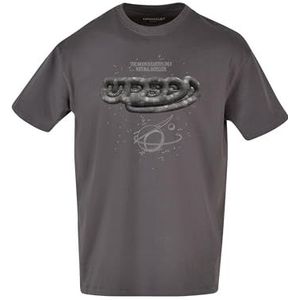Mister Tee Nasa Moon T-shirt surdimensionné unisexe en coton Convient à tout le monde Convient à toutes les garde-robes Disponible en plusieurs couleurs Tailles XS à 5XL, gris foncé, 5XL