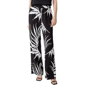 comma Pantalon long, coupe décontractée, Noir|blanc, 36