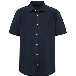 Nautica Schooluniform korte mouwen Performance Oxford Button-Down Shirt Heren overhemd Button-Down Navy Color, S, marineblauw