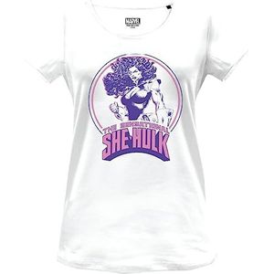 Marvel Womarcots022 T-shirt voor dames, 1 stuk, Wit
