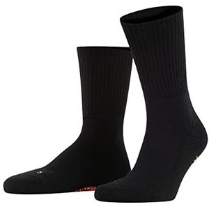 FALKE Unisex Walkie Light Sokken Merino Wol Zwart Wit Meer Kleuren Dikke Warme Wandelsokken Voor Mannen of Vrouwen Kalflengte Gewatteerde Zool Ademend Sneldrogend Geribbeld Voor Winter 1 Paar, Zwart, 39-41 EU