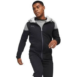 PUMA Teamcup Casuals jas met capuchon voor heren, Puma - Zwart