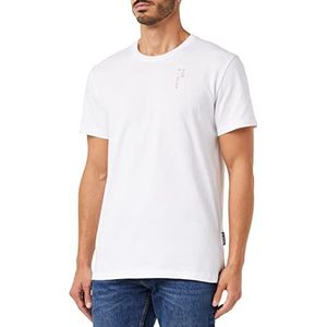 G-STAR RAW Back Graphic Text T-shirt voor heren, Wit (White D23161-C336-110)