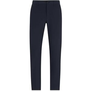 BOSS T_commuter-slim plat verpakte broek voor heren, Blauw