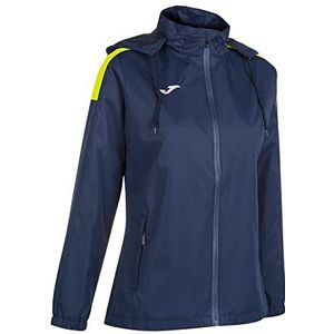 Joma L Regenjas Trivor, Unisex, Volwassenen, Marineblauw, Neon Geel, marineblauw/neongeel