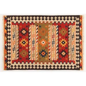 Kilim Carpets by Jalal Kilim Sivas 2 tapijt, rood/meerkleurig, 60 x 90 cm