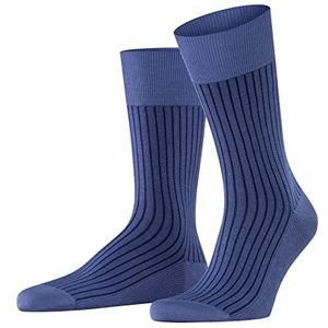 Falke oxford stripe heren sokken, paars (Plum 6845)
