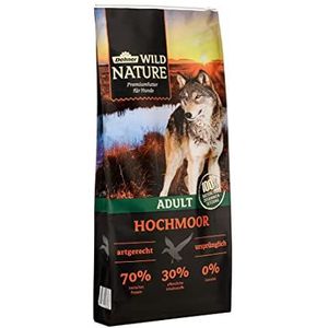 Dehner Wild Nature Droogvoer voor honden, voor volwassenen, turf, 12 kg