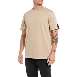 Replay T- Shirt Homme, 803 - Taupe Clair, XS